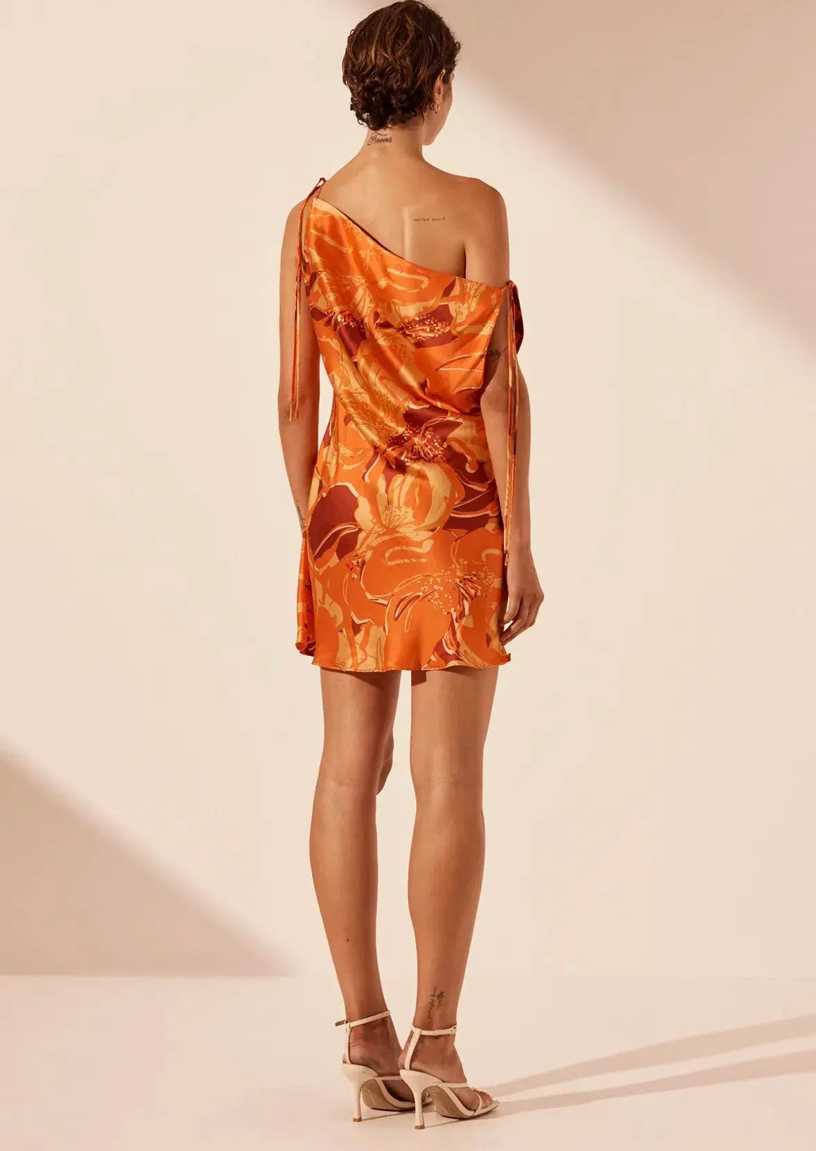 Shona Joy Chara Silk Tie Mini Dress Size AU 4 photo 4