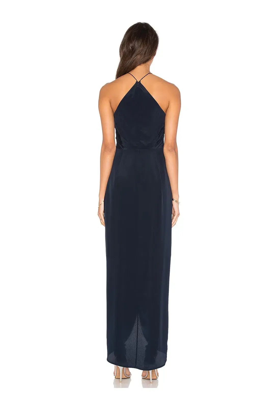 Zimmerman Tuck Dress Full Length Black Size 2/ AU 12 photo 3
