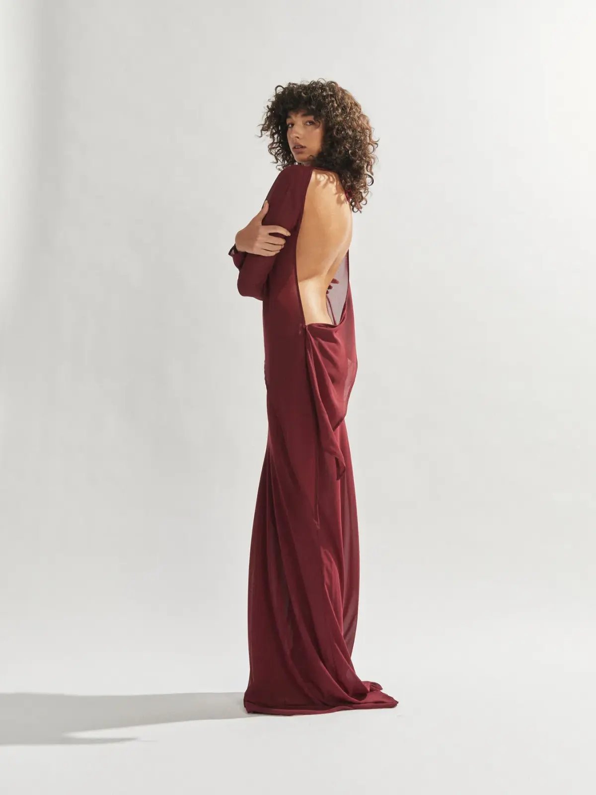One Mile Maxine Set Burgundy Size 10 photo 4