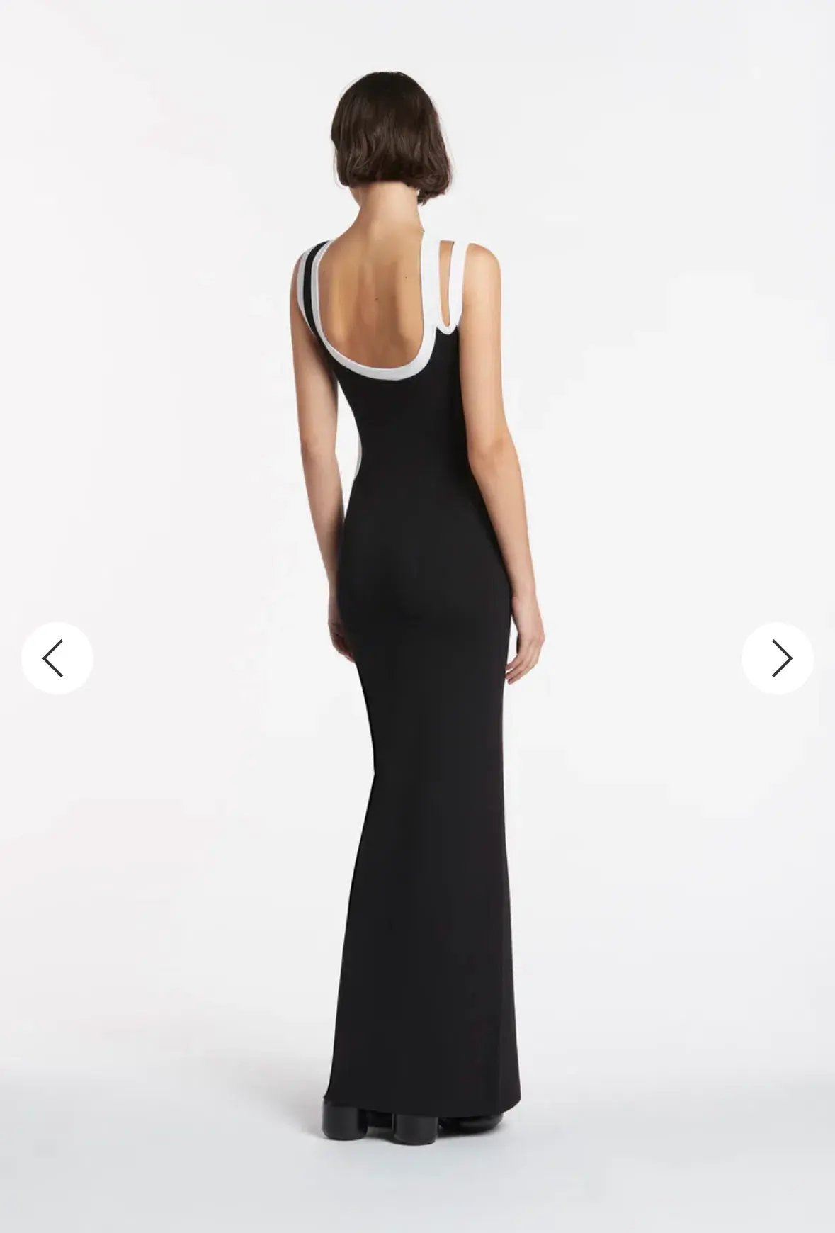 Sir the Label Evalina Cut Out Dress in Black/White  Size 0 / Au 6 photo 3