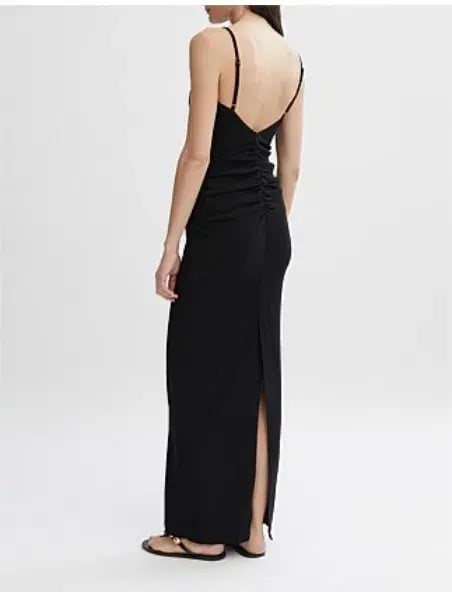 Crepe gown willow black dress photo 3