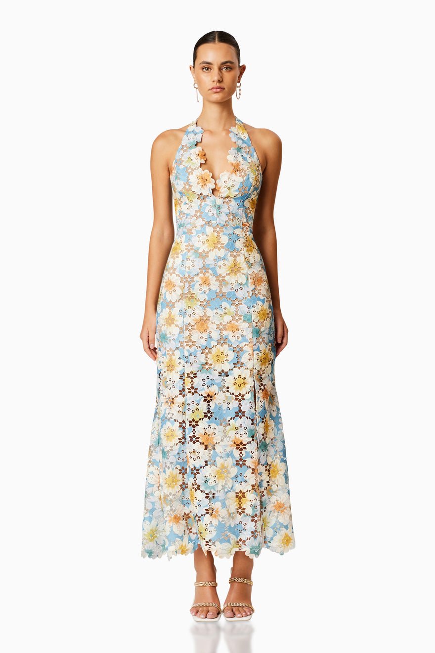 Elliatt Nesting Floral Lace Maxi Dress - Multi photo 3