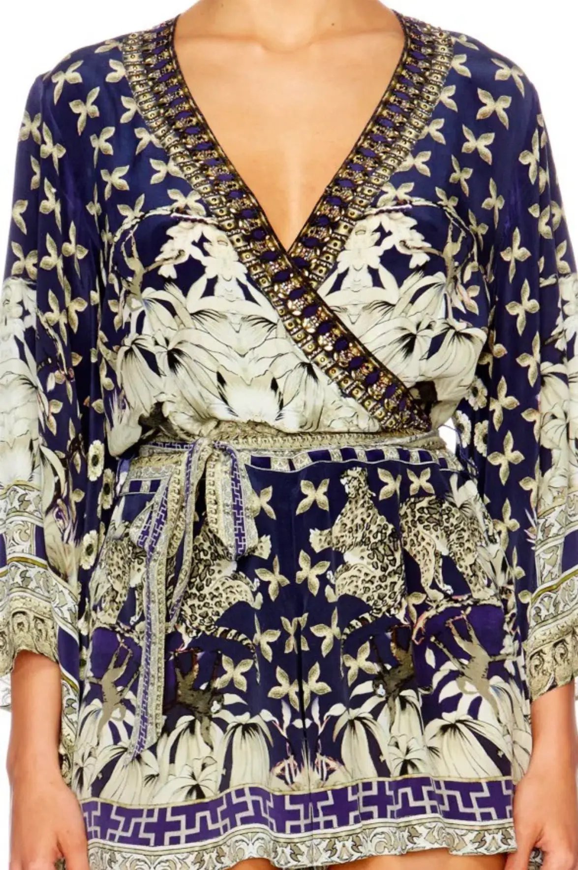 Camilla A Little Past Twilight Kimono Sleeve Playsuit Print Size XS / Au 8 photo 4