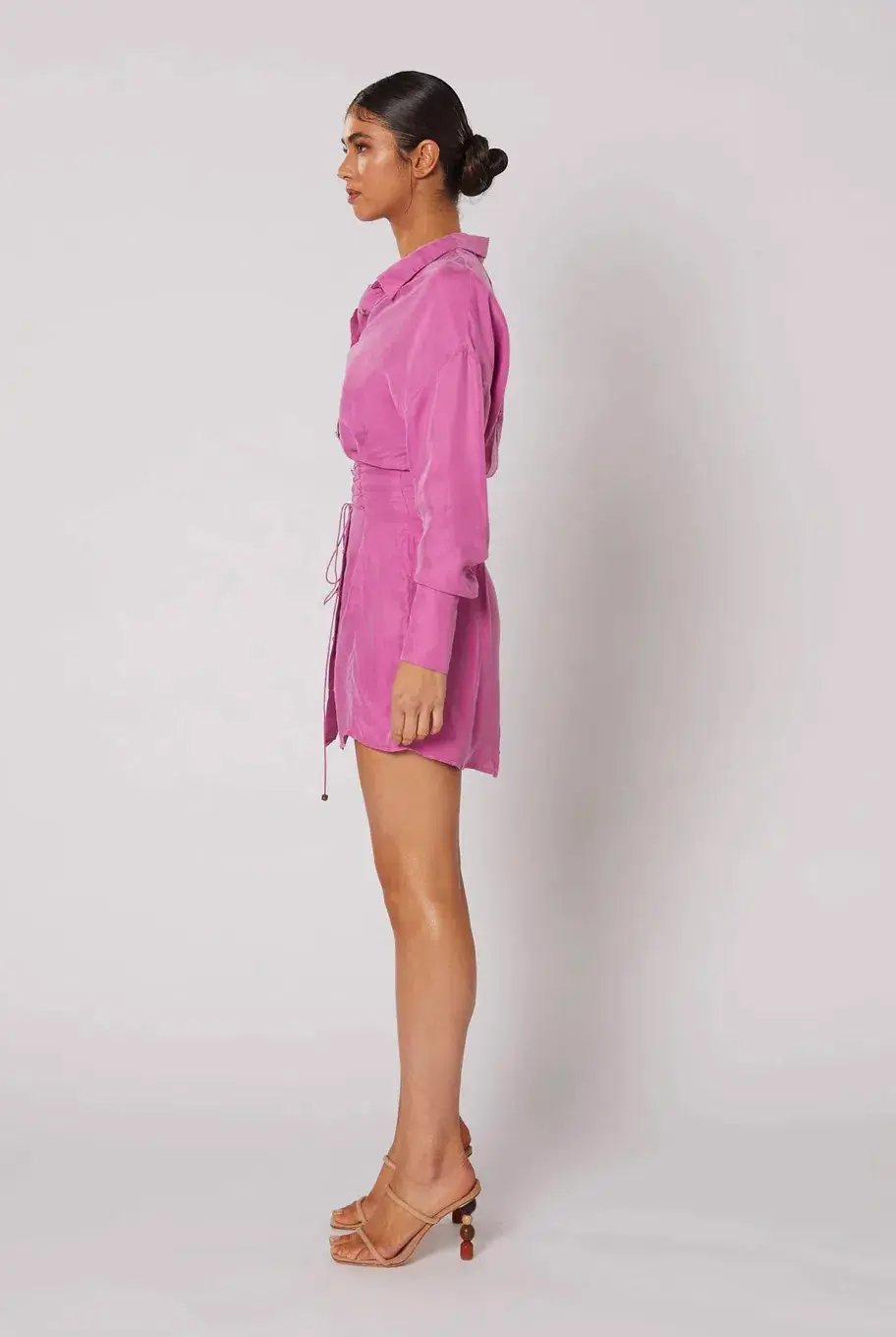 Winona Morado Button-Up Dress Pink Size 8 photo 4