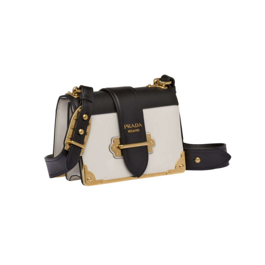 Prada Cahier Leather Shoulder Bag photo 3
