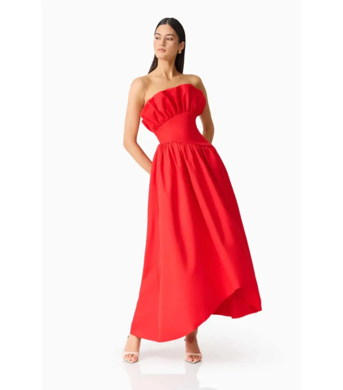 Elliatt Laurel Sleeveless Maxi Dress in Red Size AU 14 photo 2