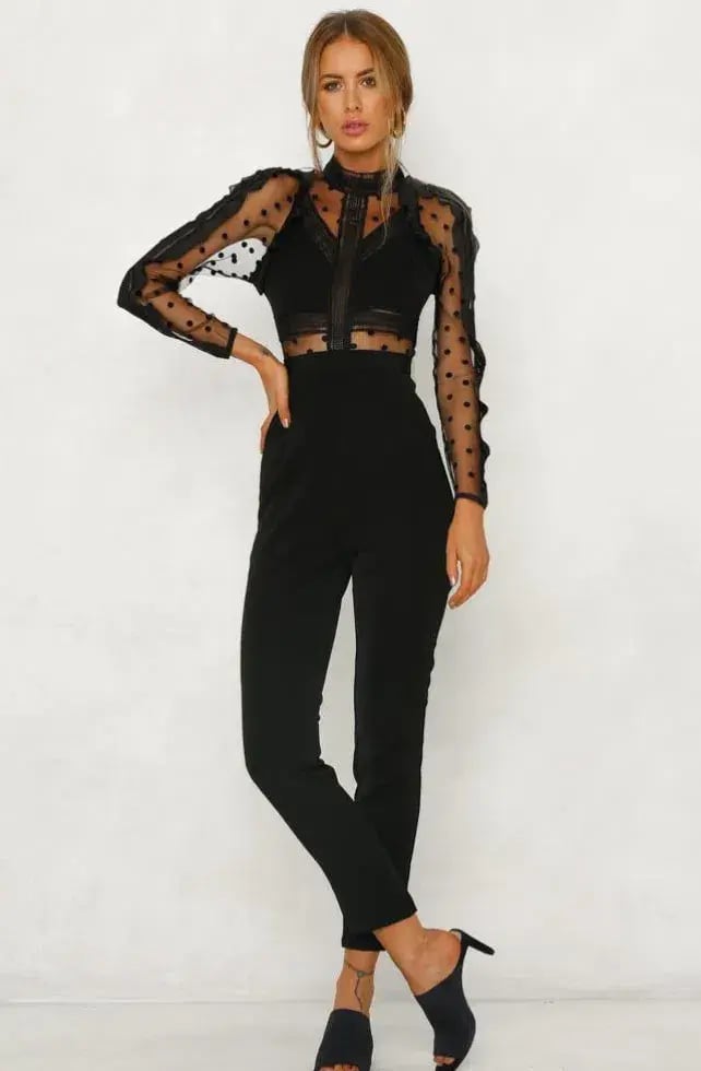 Mossman Find You Again Jumpsuit Black Size 10 photo 2