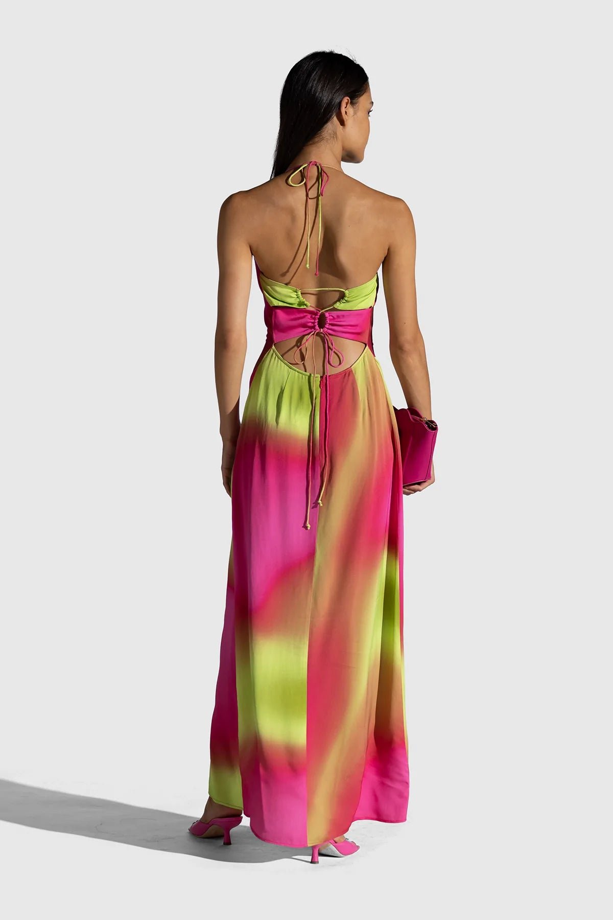 THE WOLF GANG MAKENA MAXI DRESS - LIQUIFY photo 3