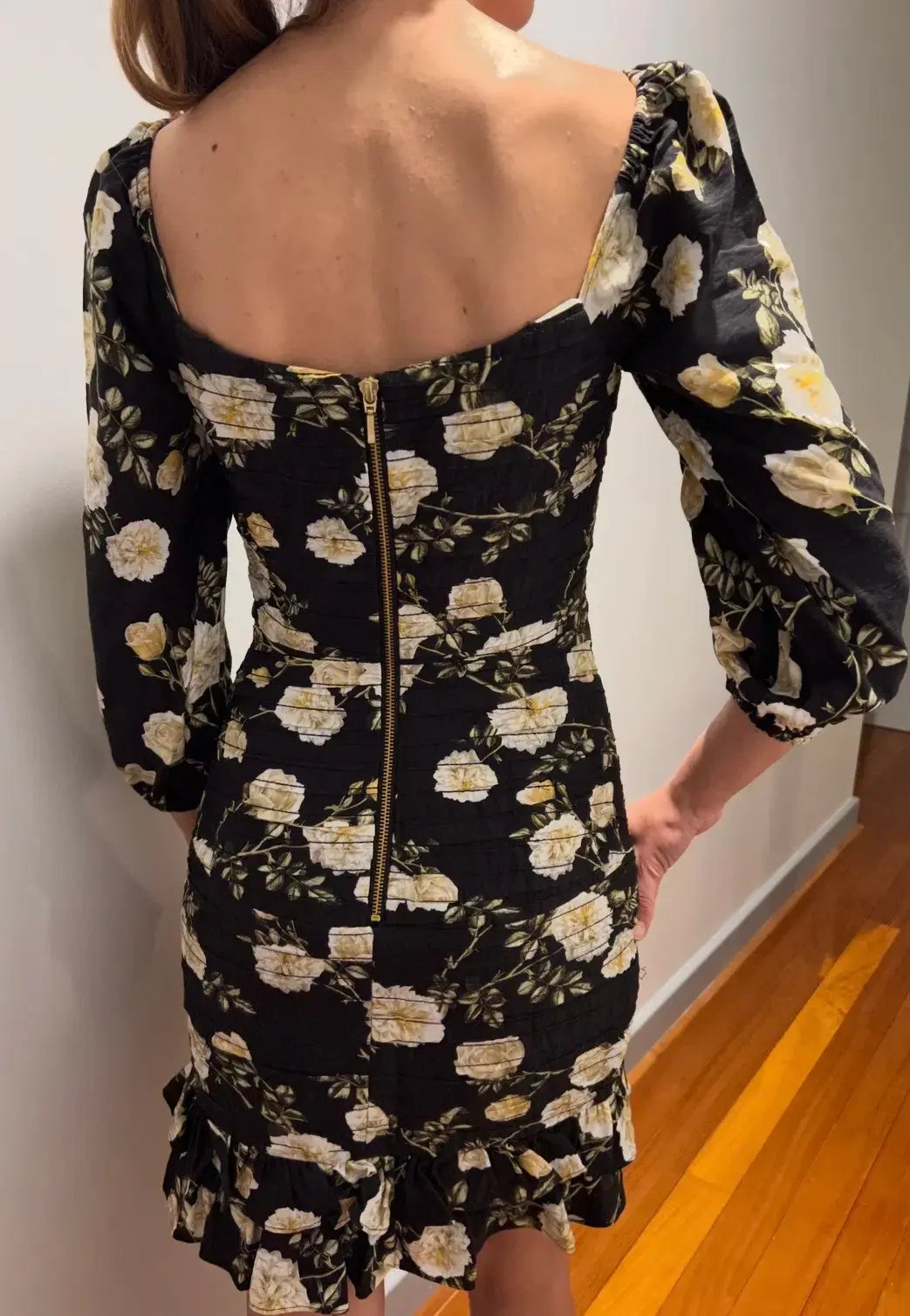 Sheike Antique Rose Dress Mini Dress Floral Size 8 photo 3