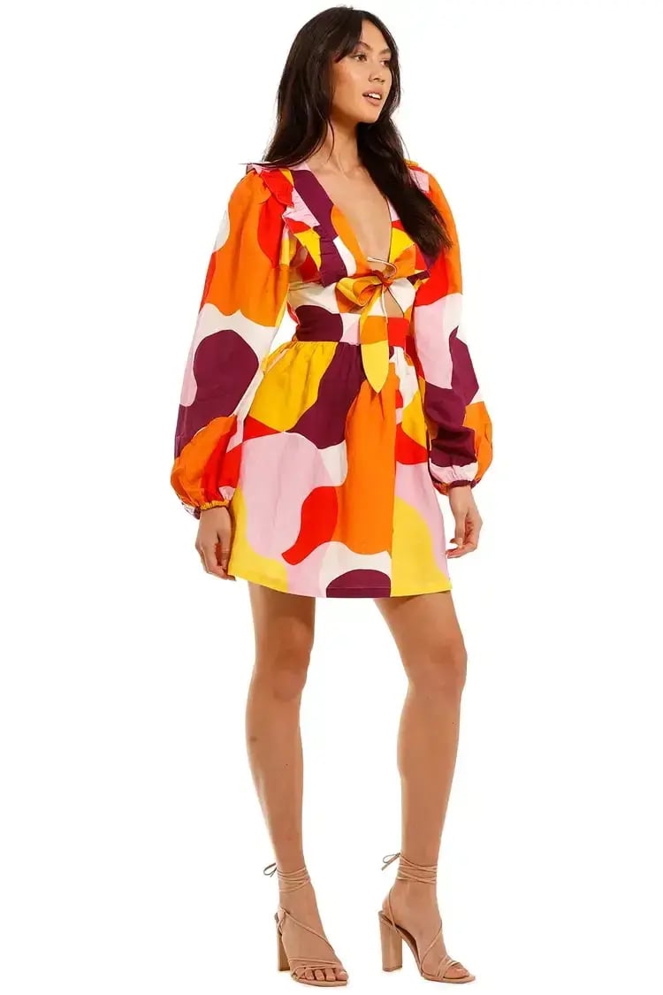Rebecca Vallance Del Rio Mini Dress Multi Size 10 photo 2