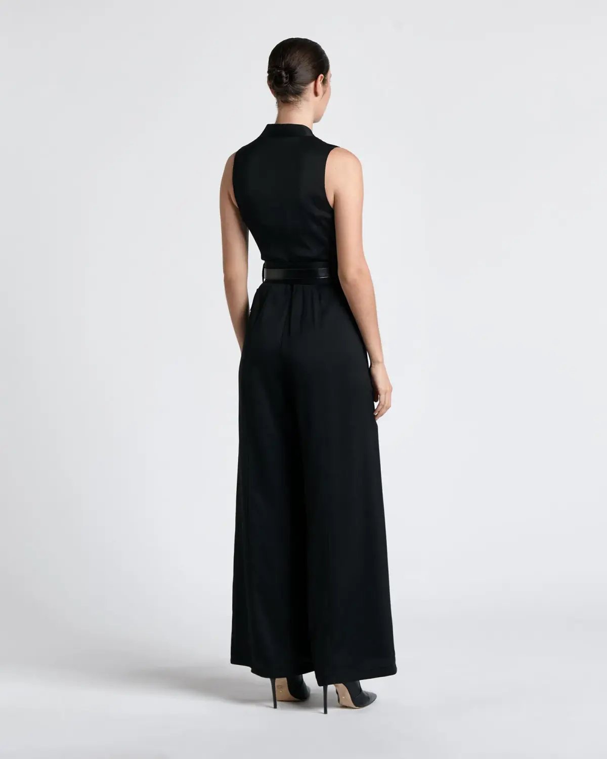 Cue Twill Utility Jumpsuit Black Size 14 photo 3