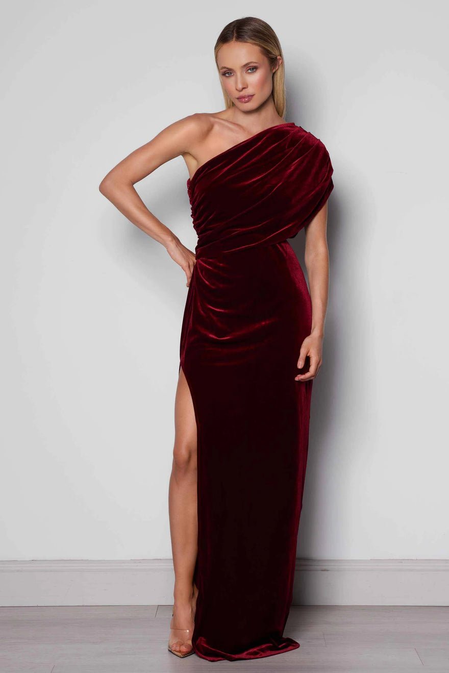 Elle Zeitoune Luna Dress - Wine photo 2