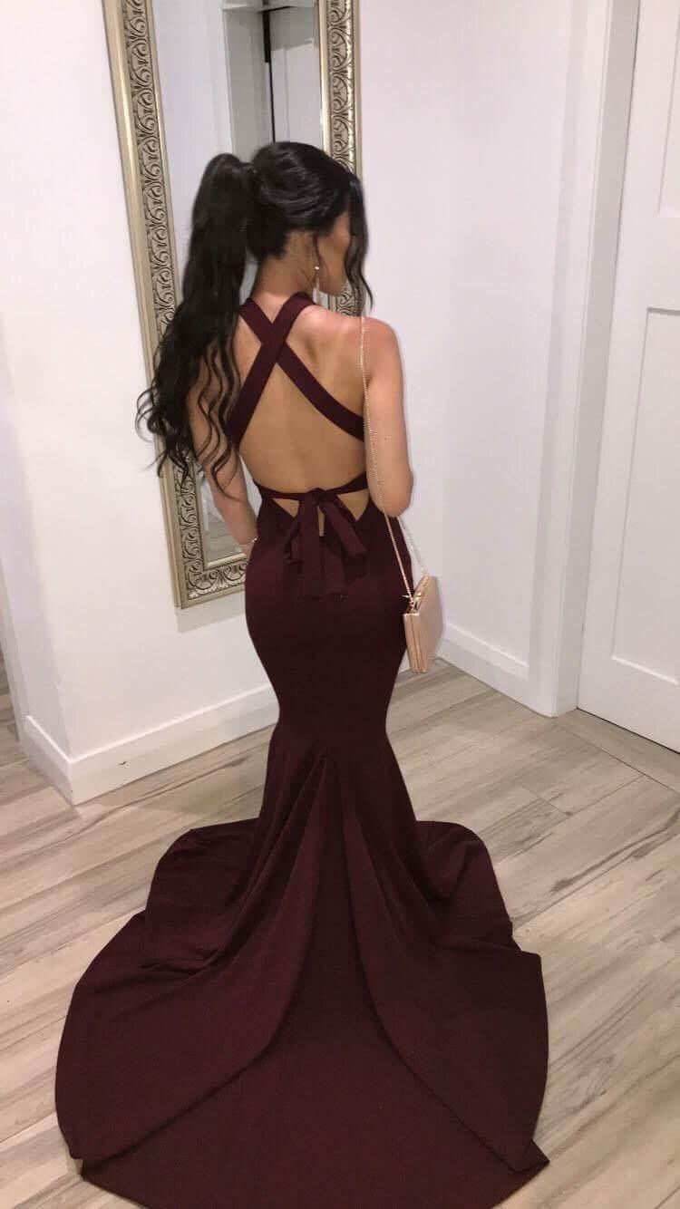 Gemeli Power Burgundy Gown Las Lasciiv photo 2