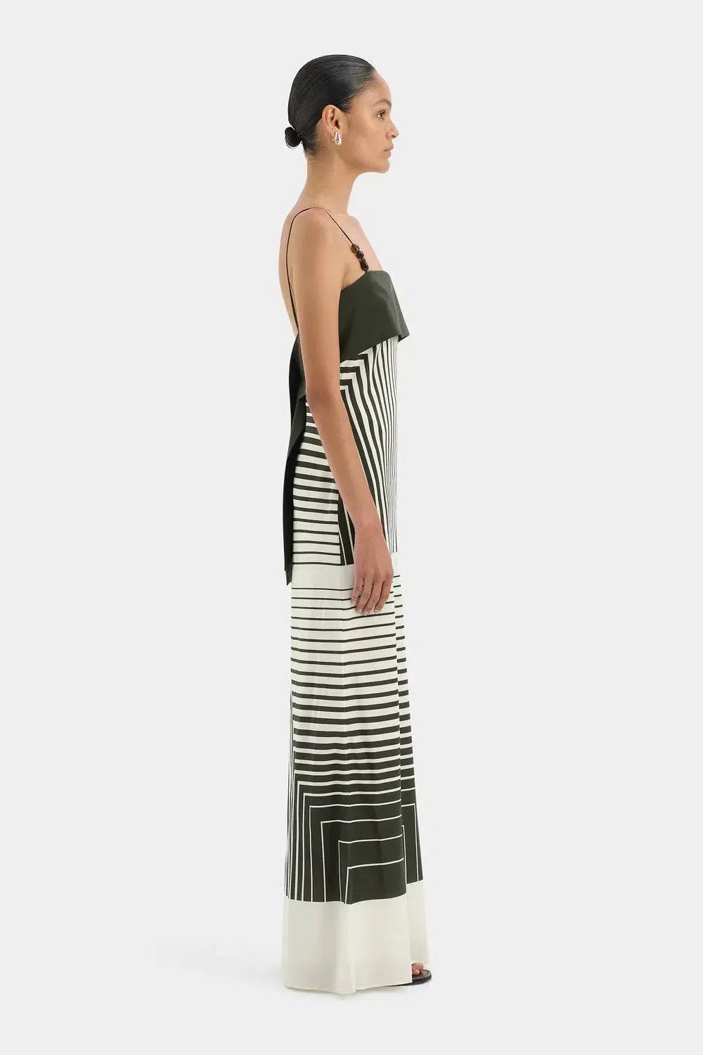 Sir The Label Leilana Slip Maxi Dress Print Size 10 photo 3