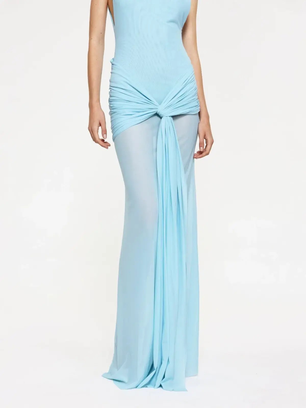 Effie Kats Roza Maxi Dress Blue Size 8 photo 3