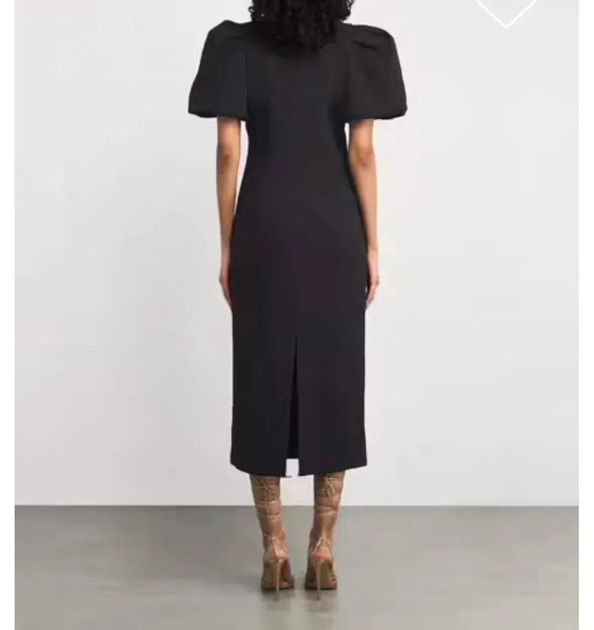 REBECCA VALLANCE ROSETTA MIDI DRESS BLACK SIZE AU 8 photo 2