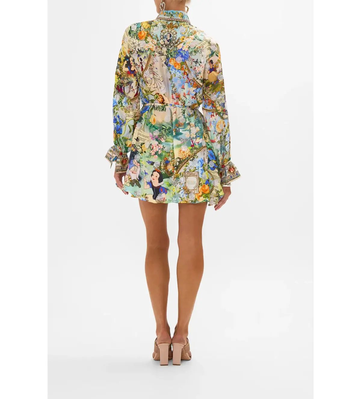 Camilla Shift Shirt Mini Dress Kindest One Of All Print Size 8 photo 2