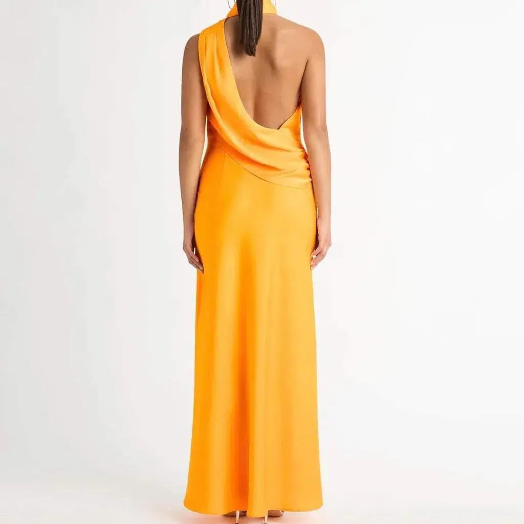 Sheike Venus Maxi Dress Orange Size 8 photo 2