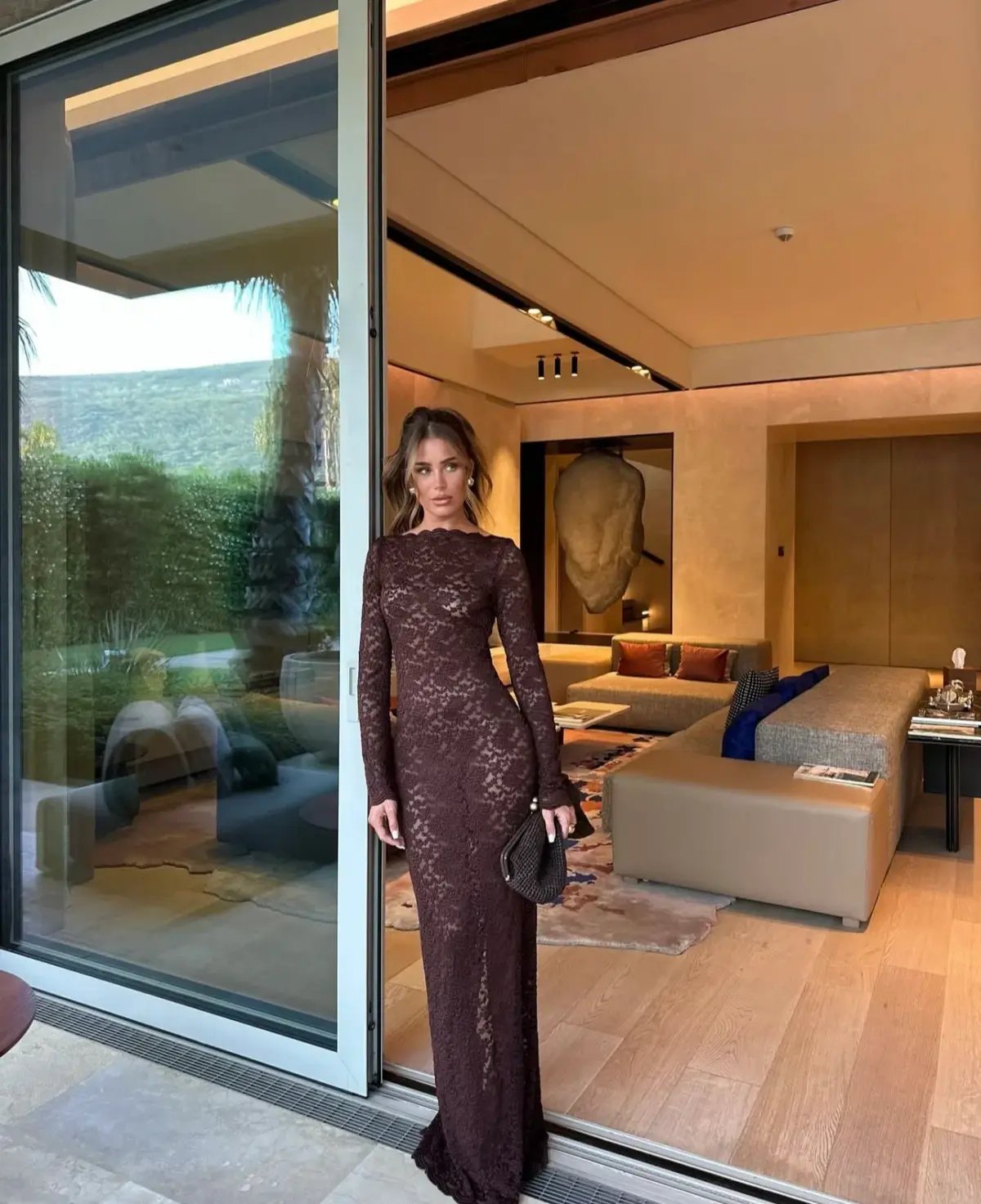 Arcina Ori Monet Gown Brown Size AU 8 photo 5