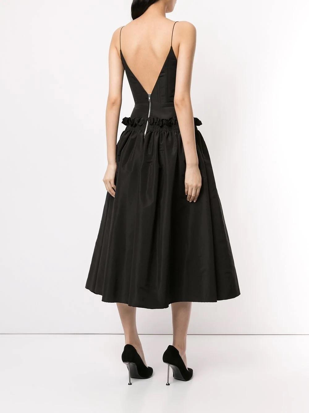 Alex Perry Abigail Midi Dress Black Size 8 photo 2