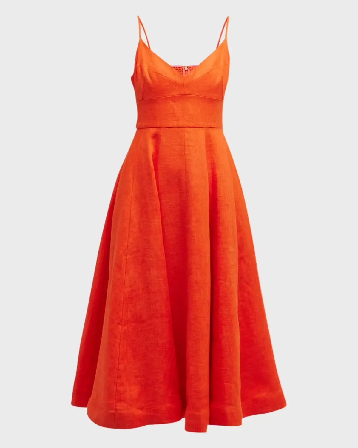 Zimmermann Wonderland Picnic Midi Dress Red Size 1 / AU 10 photo 5