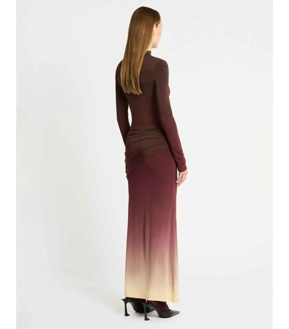 Sass & Bide Life Form Jersey Maxi Dress Ombre Cherry Size S / AU 8 photo 3