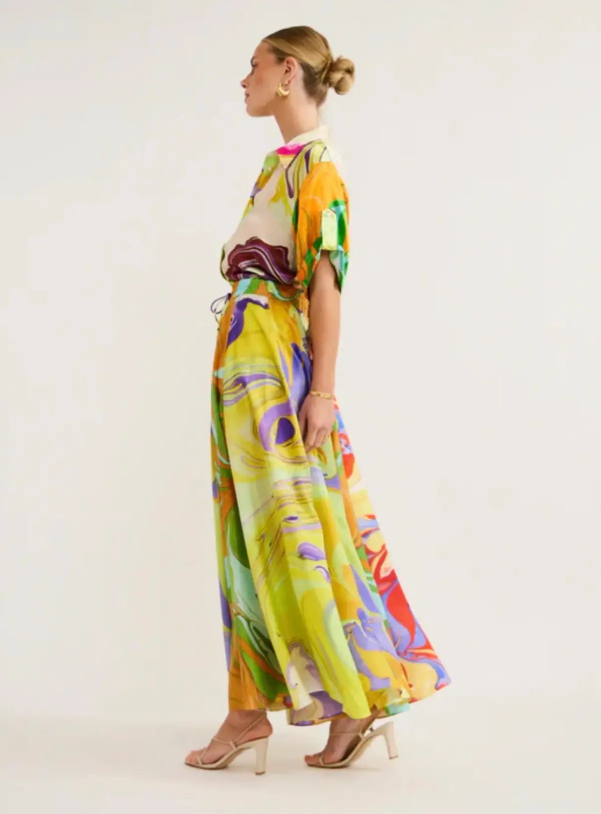 Alemais    Luca Silk Top Size 8  and Skirt Size 10 Set  Multi photo 5