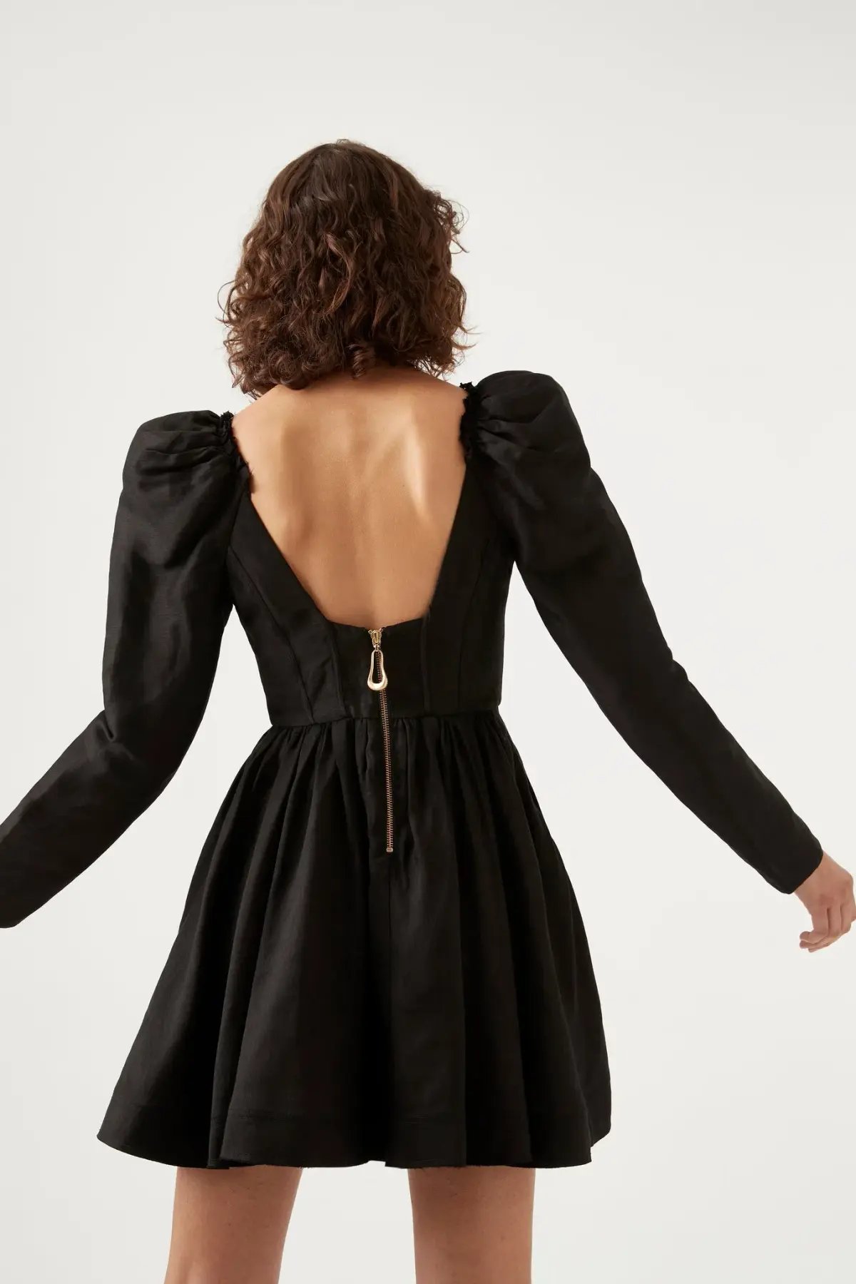 Aje Fleur Cores Long Sleeve Mini Black Size AU 10 photo 2