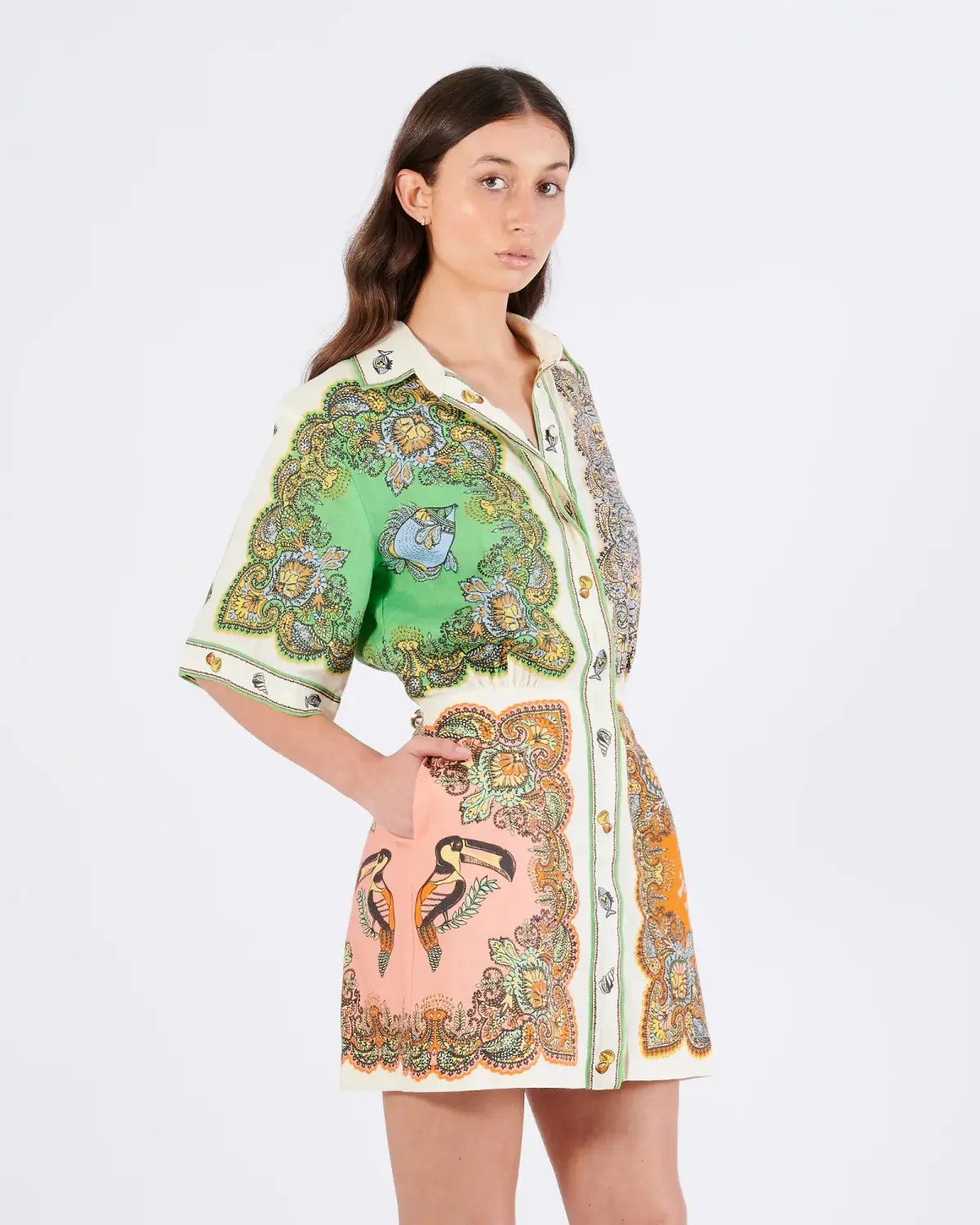Alemais Trippy Troppo Mini Dress Multi Size AU 16 photo 3