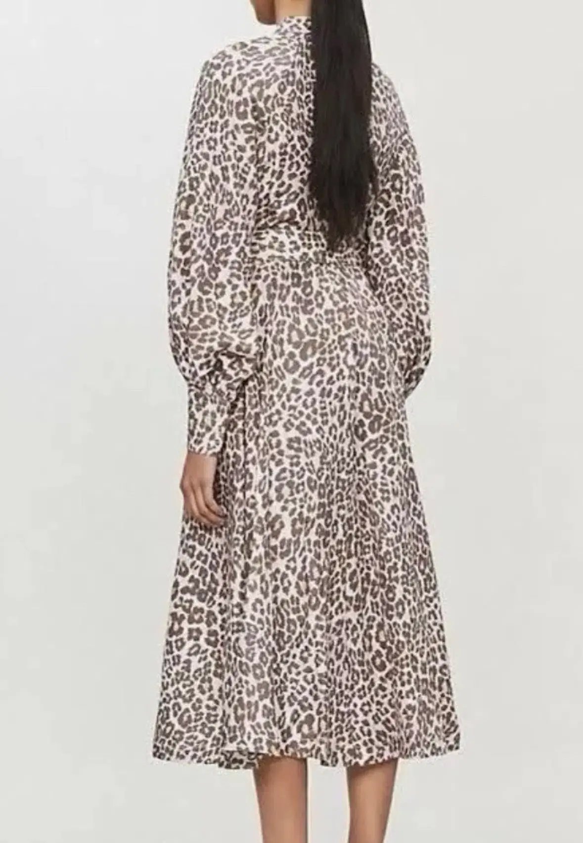 Zimmermann Sabotage Button Up Midi Dress Soft Leopard Size AU 8 photo 3