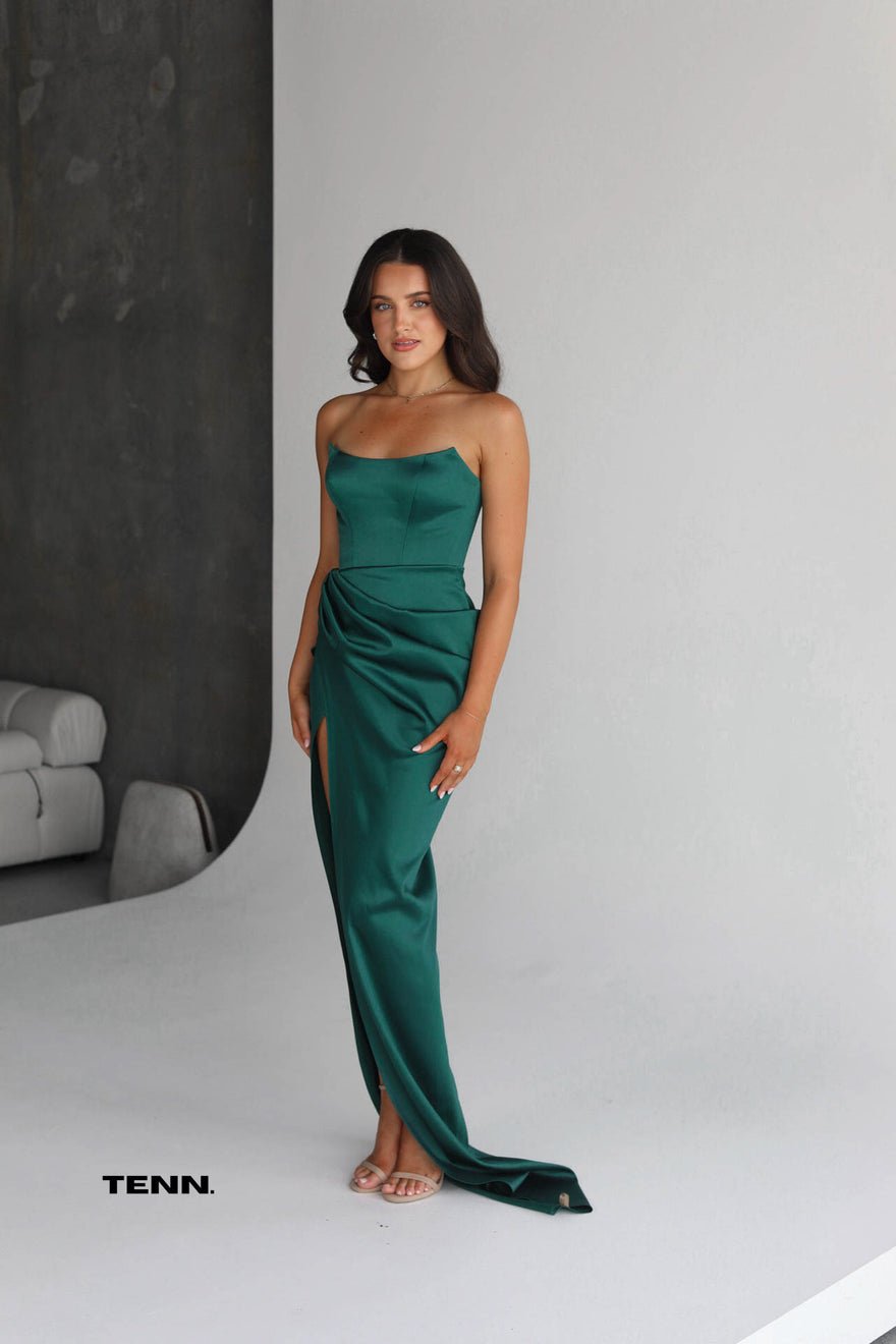 Lia Stublla Amity Gown - Deep Emerald photo 4