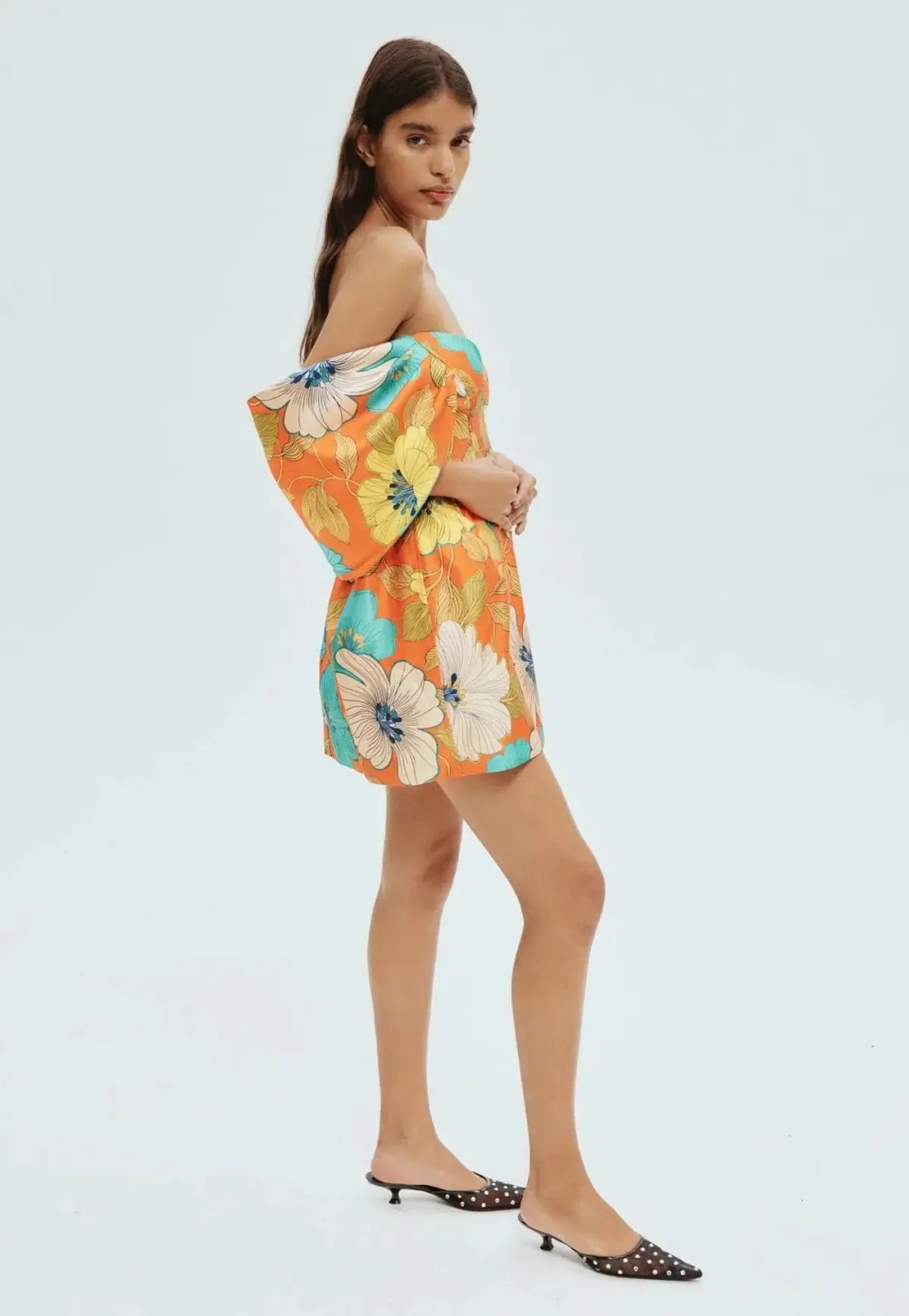 Alemais Piato Sculpt Mini Dress Floral Size 10 photo 2