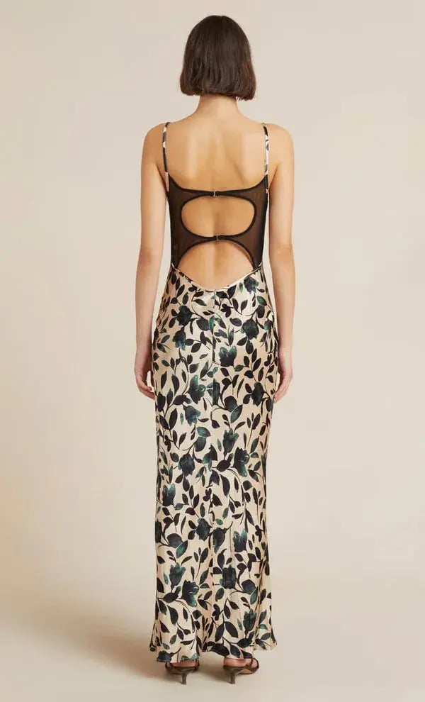 Bec & Bridge Silhouette Vine Maxi Dress Print Size 10 photo 2