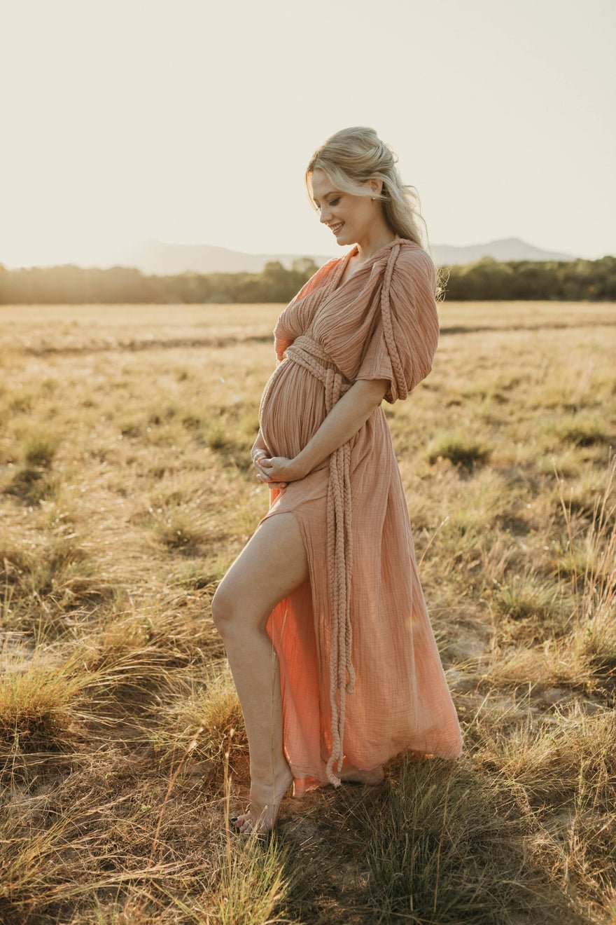 Chic Le Frique Ophelia Maxi Dress - Salmon Pink photo 3