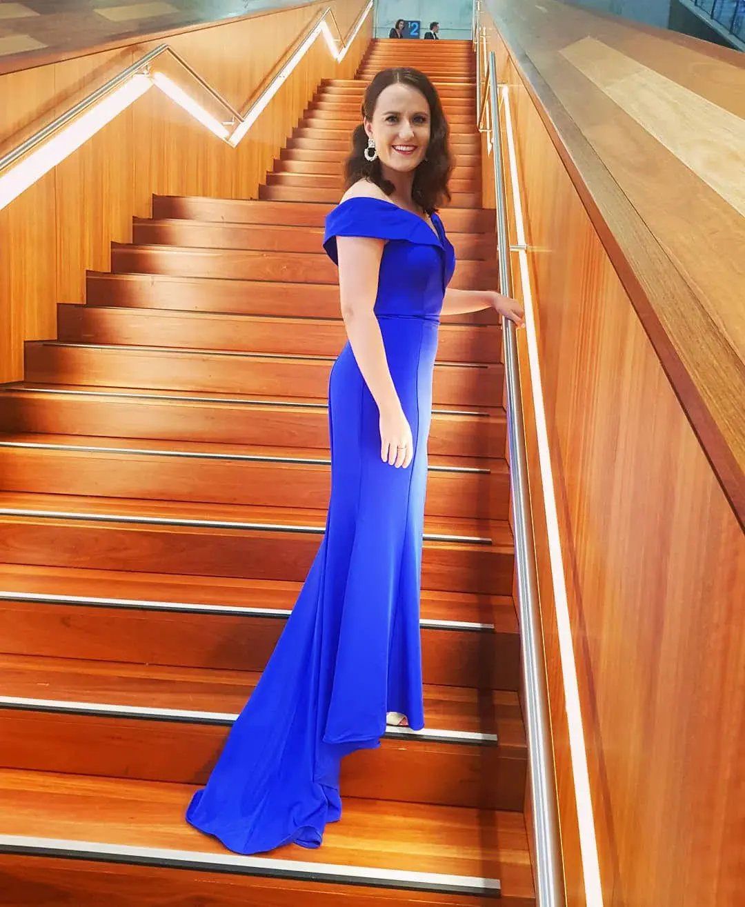 Jadore JX003 Gown Blue Size 10 photo 4