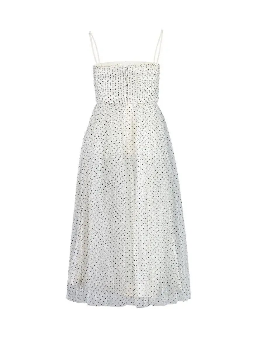 Zimmermann Tulle Midi Dress White Size 3 / AU 14 photo 4