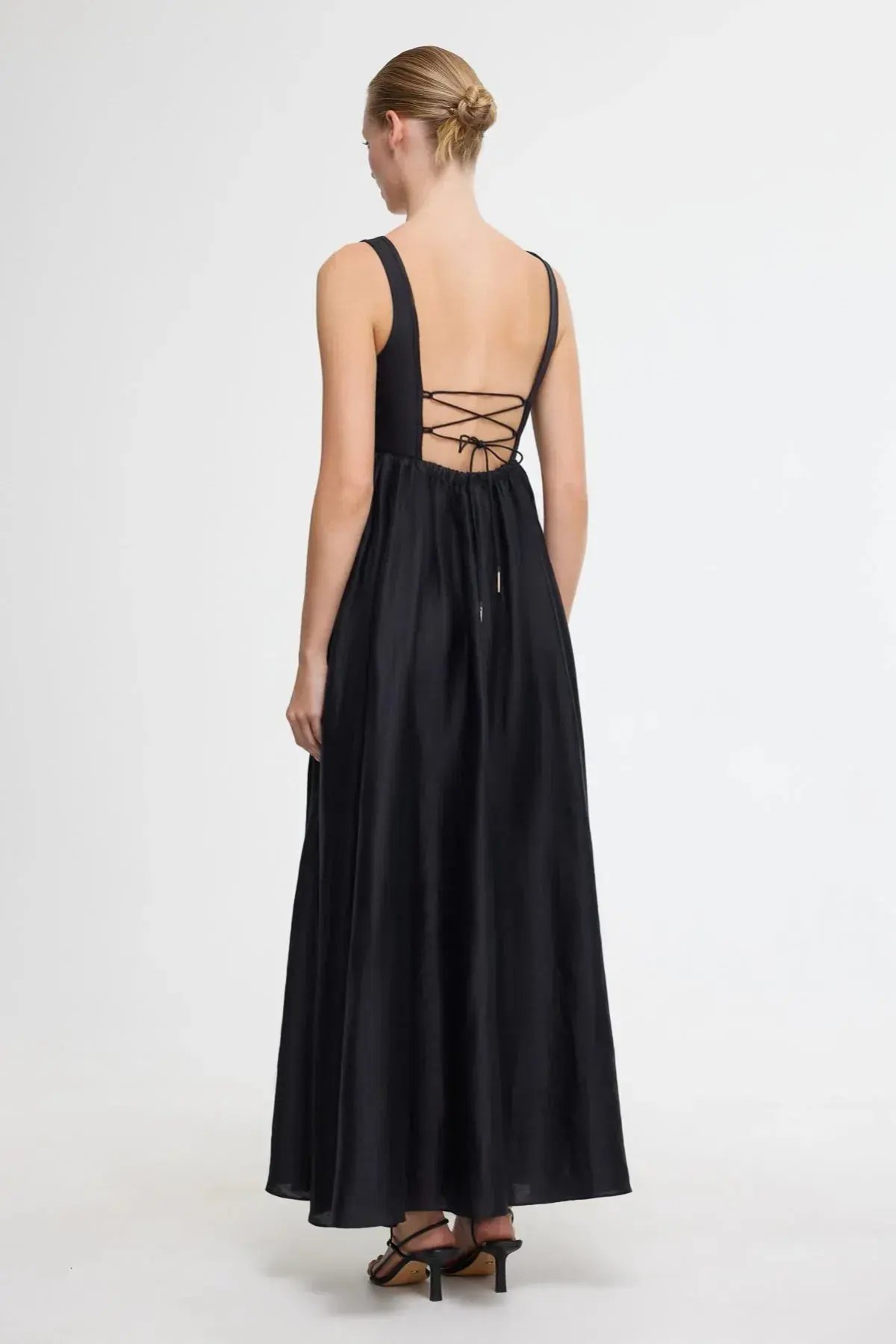 Acler Sandgate Midi Dress Black Size 8 photo 4