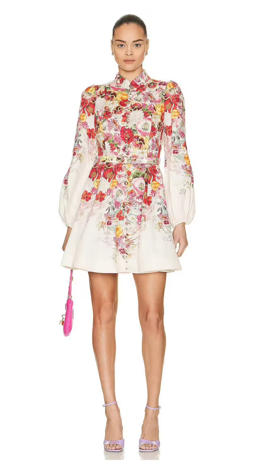 Zimmermann Wonderland Buttoned Mini Dress photo 4