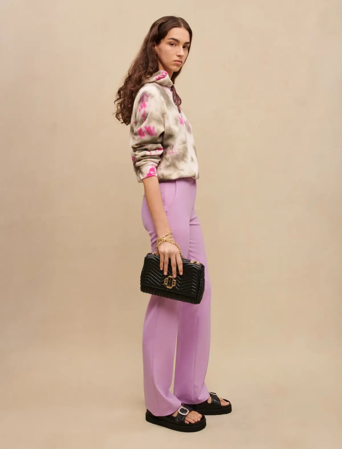 Maje Co-ord Two-Piece Suit Lilac Size 10 photo 3