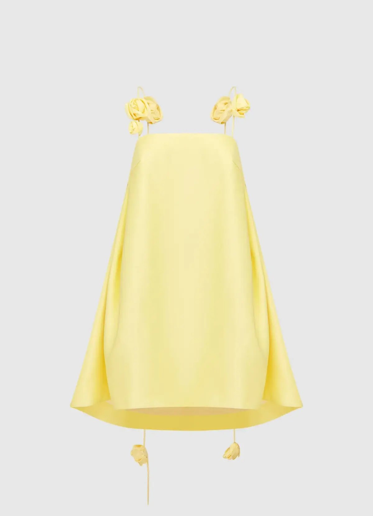 Leo Lin Fiona Rose Mini Dress Sorbet Yellow Size 10 photo 3