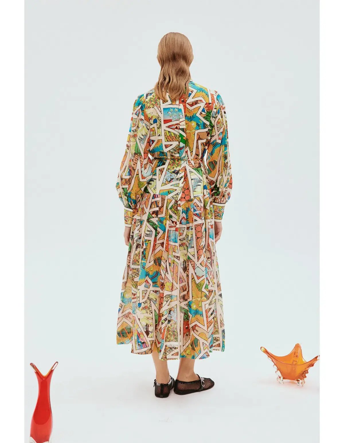 Alemais Star Man Midi Shirtdress Multi Size 10 AU photo 3