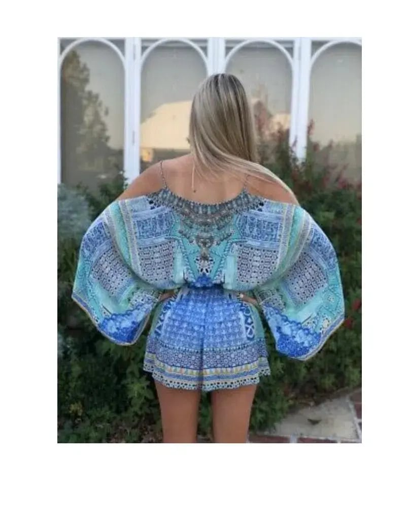 Camilla Sultans Gate Drop Shoulder Playsuit Print Size 8 photo 4