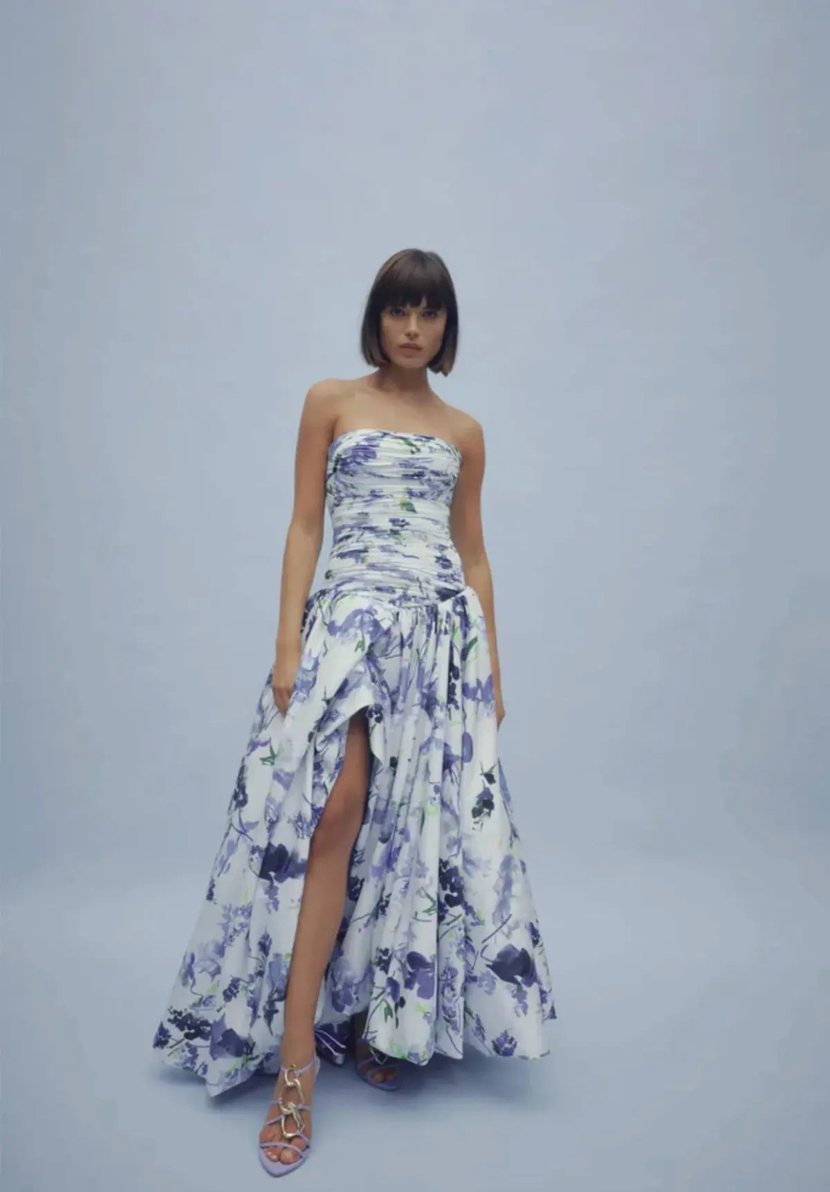 AJE Violette Bubble Hem Maxi Dress Lavenders of Provence Size 8 photo 5