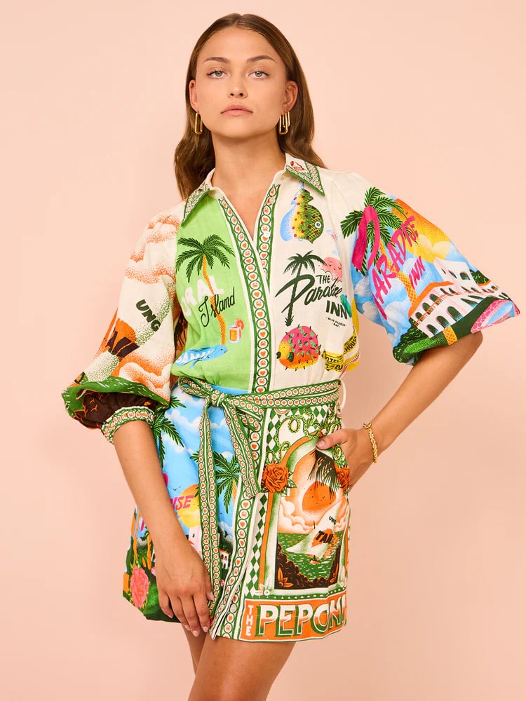 Alemais Paradisco Mini Dress - Multi photo 2