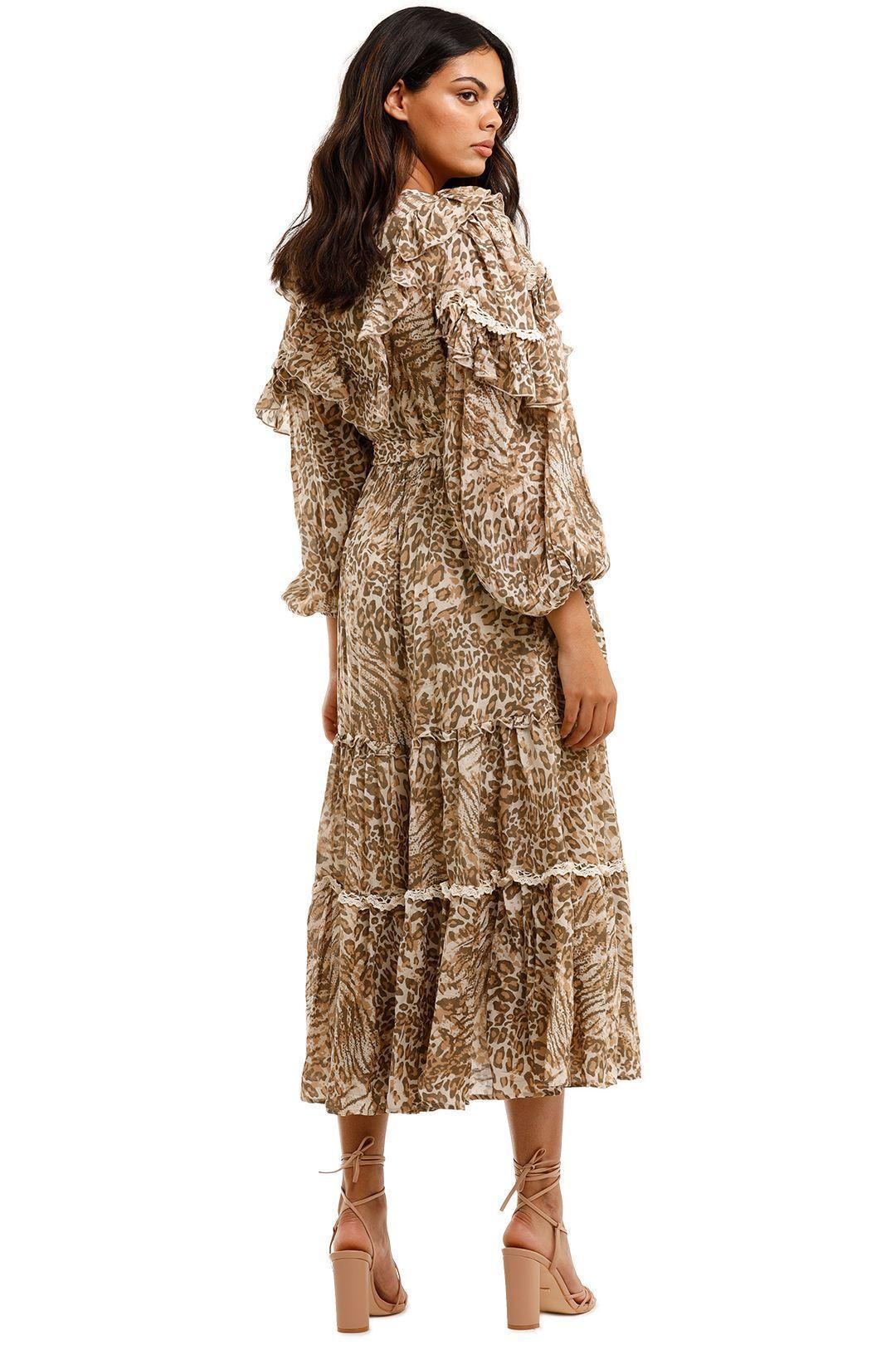 Spell Leopard Ada Gown Print Size 12 photo 2