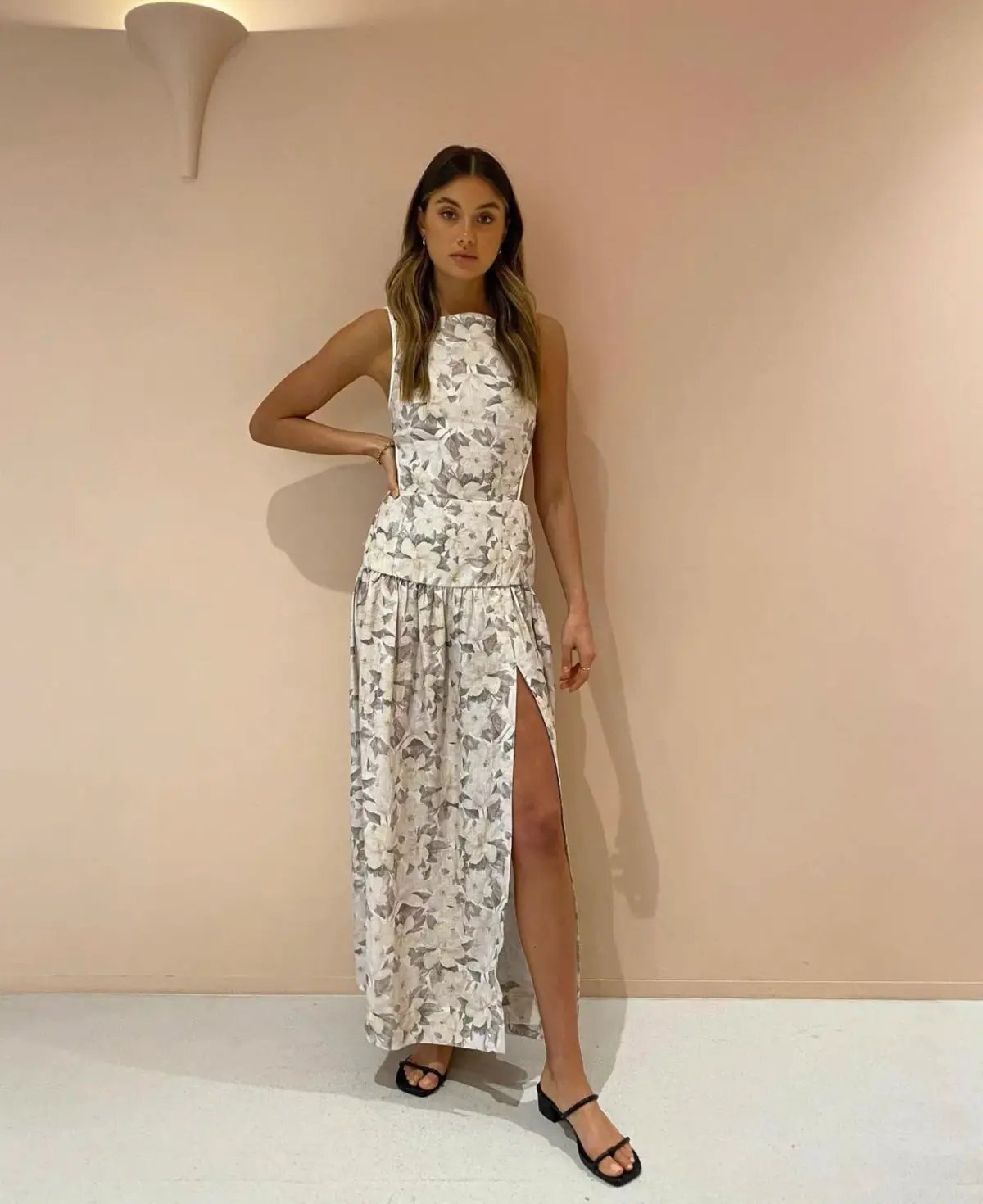 Bec & Bridge Gardenia Linen Maxi Dress Floral Size 8 photo 5