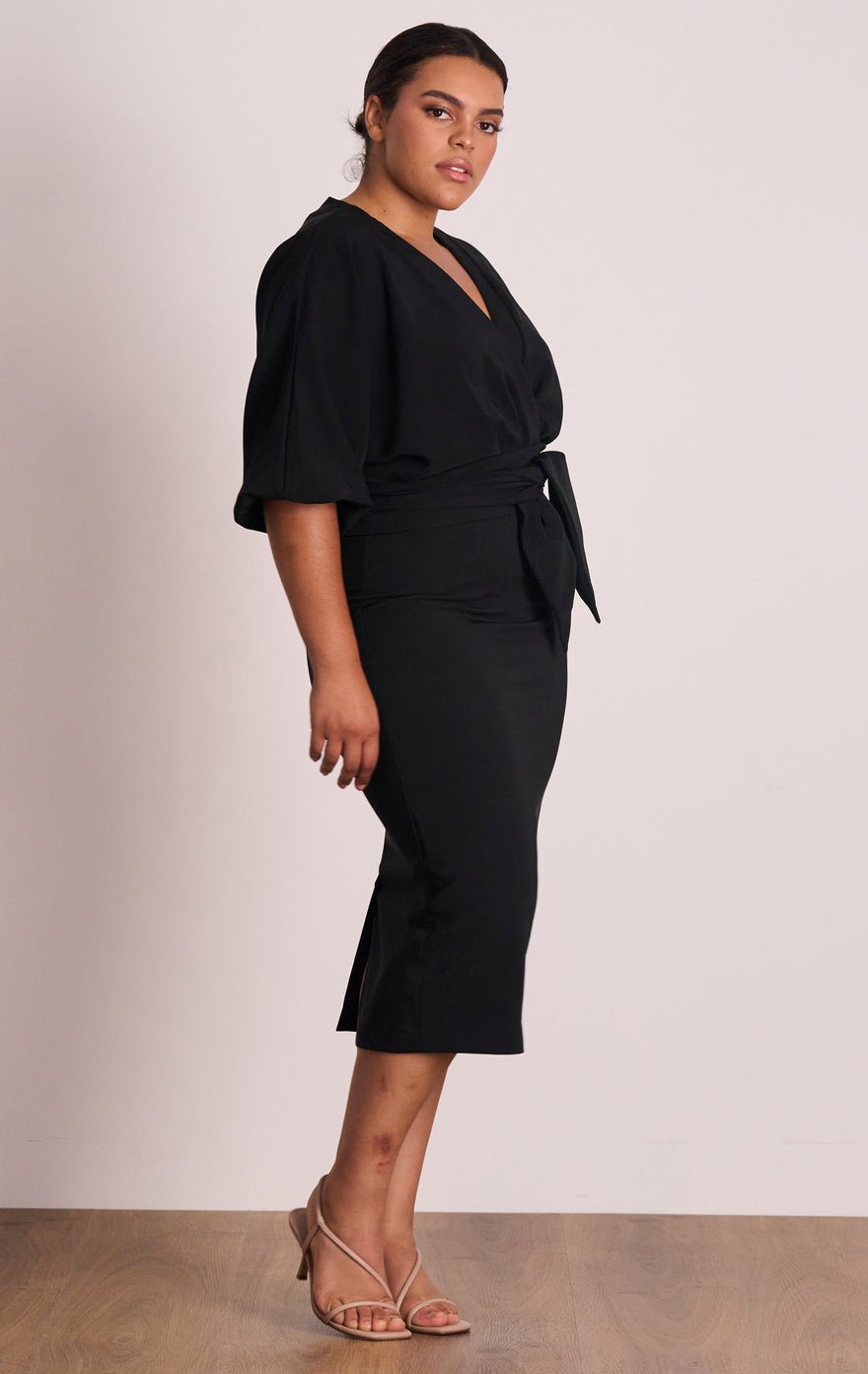Pasduchas Emerson Drape Midi Dress photo 3