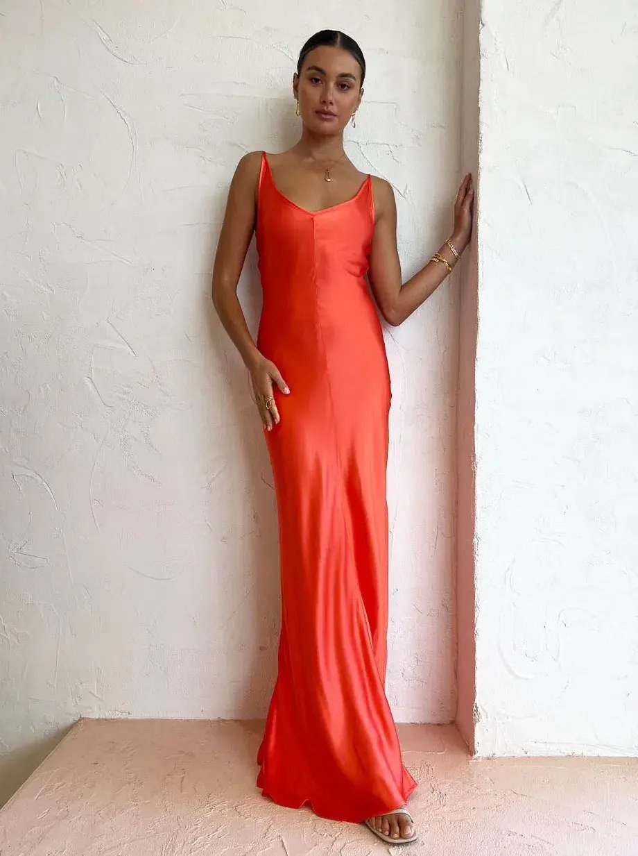 Dominique Healy Sloane Dress in Melon Size 0 / AU 6 photo 3