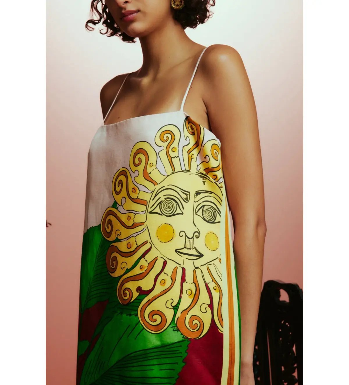 Alemais Tiger Slip Midi Dress Print Size AU 10 photo 2