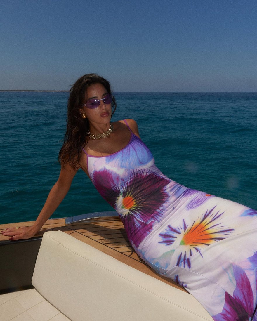 WITH HARPER LU Indigo Blossom Midi photo 2